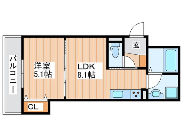 ラモーナ萱島東Ⅱの物件間取画像